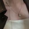 Luxury  Drop Necklace For Fall/Winter Sweater Chains Simple Versatile Pendant For Women Fine Jewelry