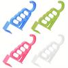 1 5-hole Door Hanging Folding Clothes Hanger Door Back Hook Multi-function Clothes Drying Rack Wardrobe Storage Artifact