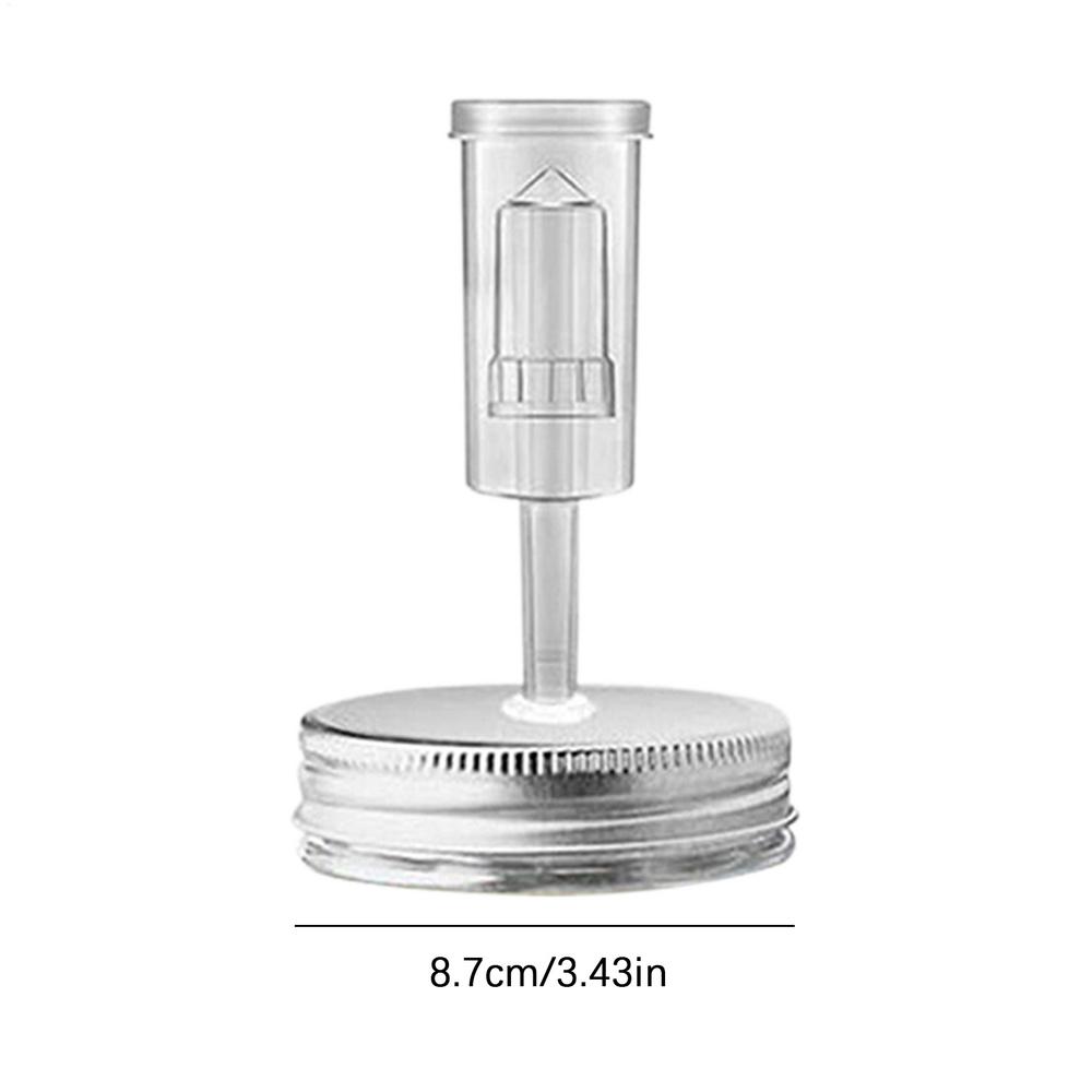 Fermentation Jar Kit Glass Fermentation Weights 4-Pack With Intelligent Air Valve Fermenter Presser Silicone Seals For Pickles S серебряный