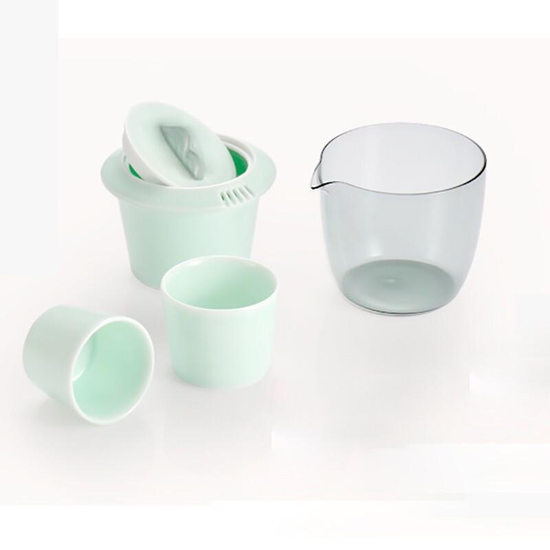 Guwu Kiln Fire Landscape Ceramic Tea Set