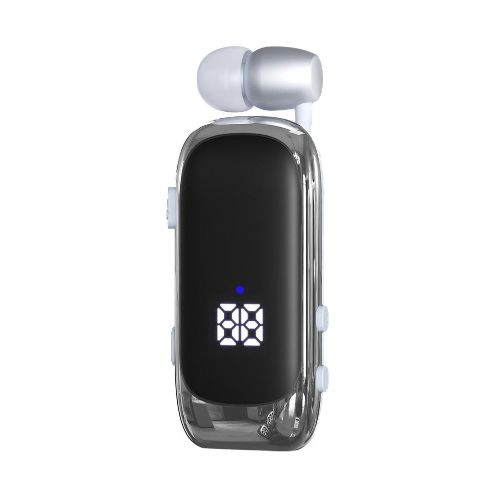 K88 Lavalier Business Wireless Headset Bluetooth 5.4 Calling/Music 20 Hour Vibration Reminder With Mic Noice Cancelling Earphone