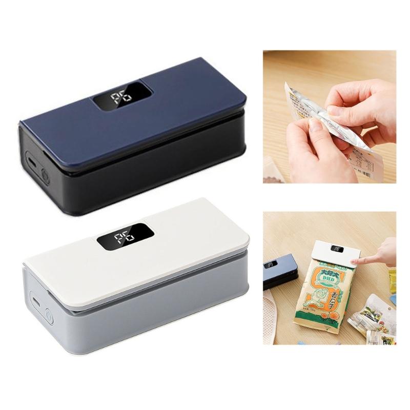 Lightweight Rechargeable Vacuum Sealer 1600mAh Battery Vacuum Sealing Machine for Home Kitchen and Outdoor Activities