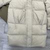 Autumn Winter Down Jacket Women's Mid Length Stand Up Collar Thickened Jackets