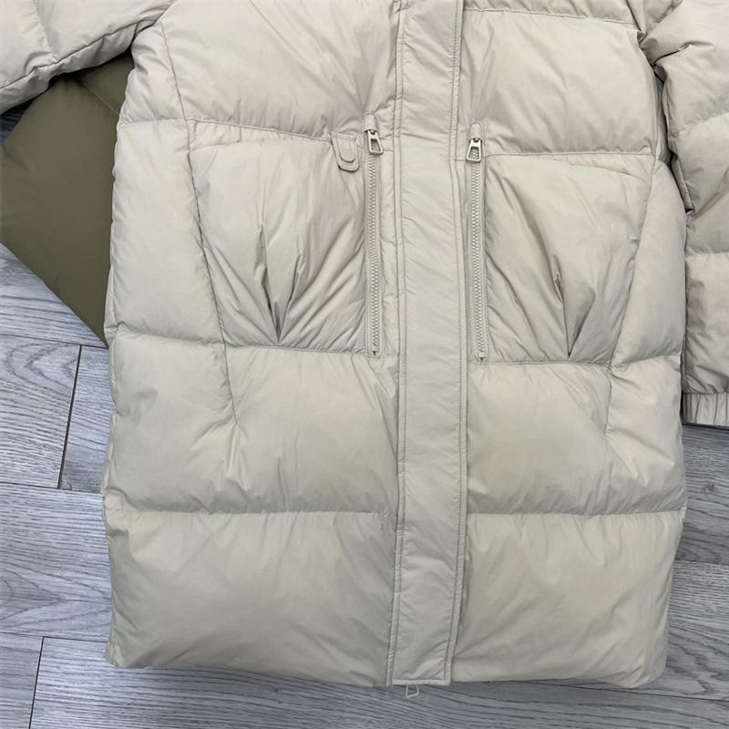 Autumn Winter Down Jacket Women's Mid Length Stand Up Collar Thickened Jackets