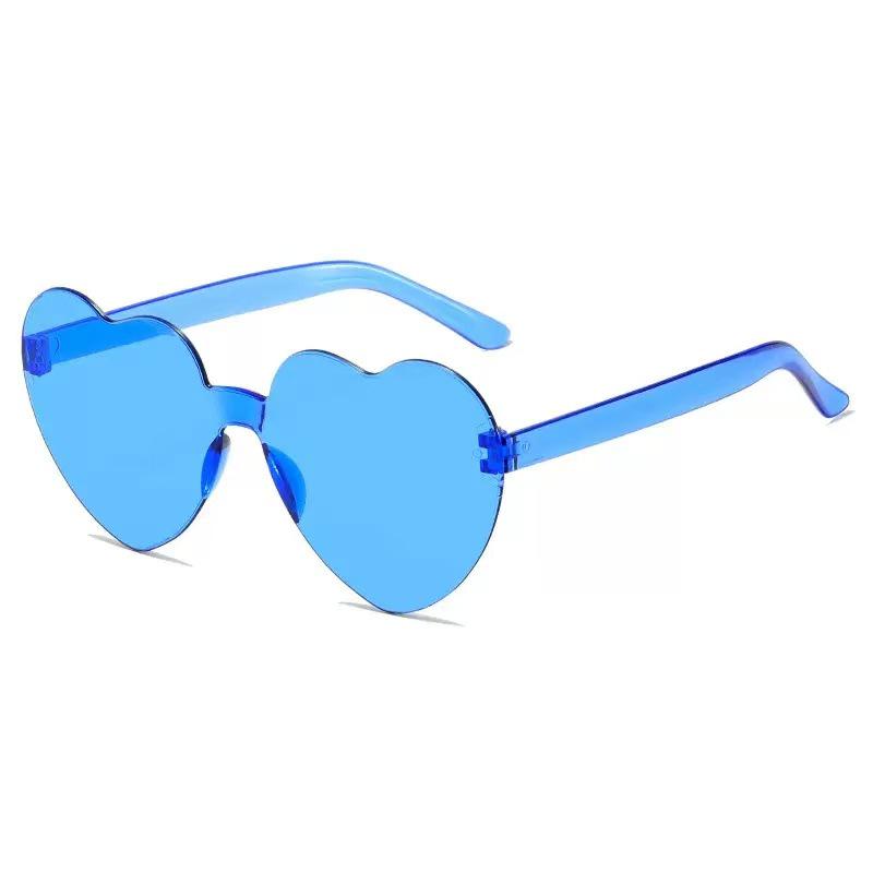 Flame Sunglasses - Trendy Frameless UV Protection Candy Color Shades for Dance Parties