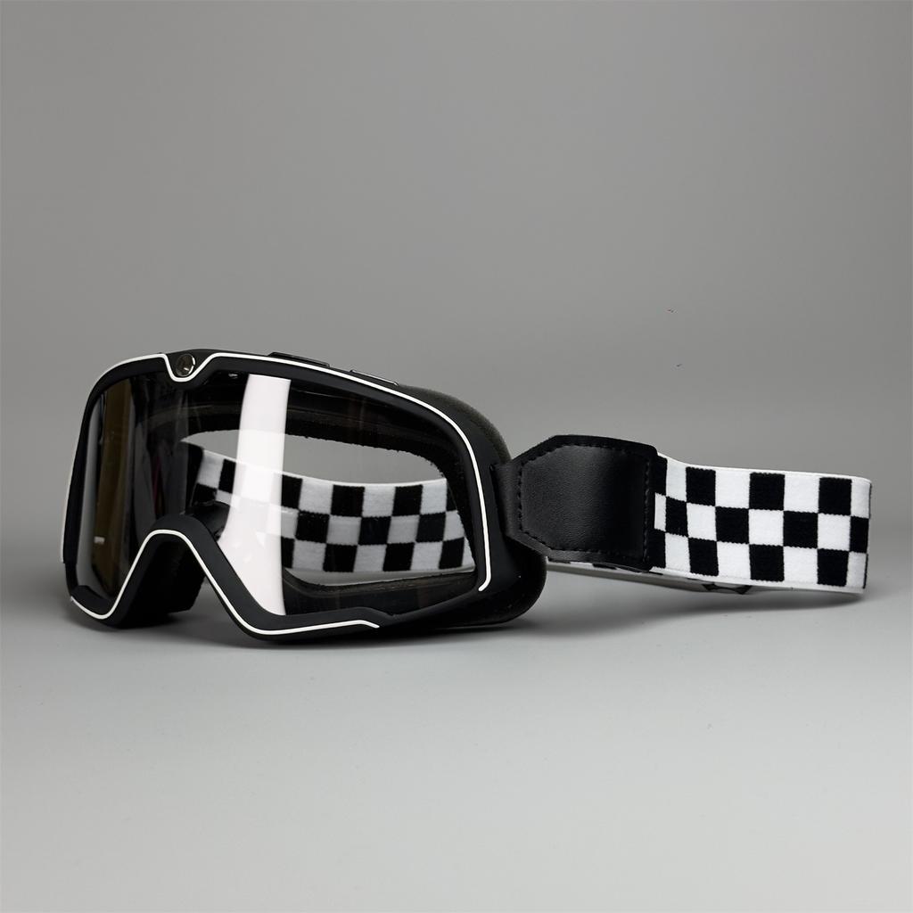 Motocyklové brýle Jízdní brýle Harley Vintage Větruodolné Pískové brýle 3/4 Helma