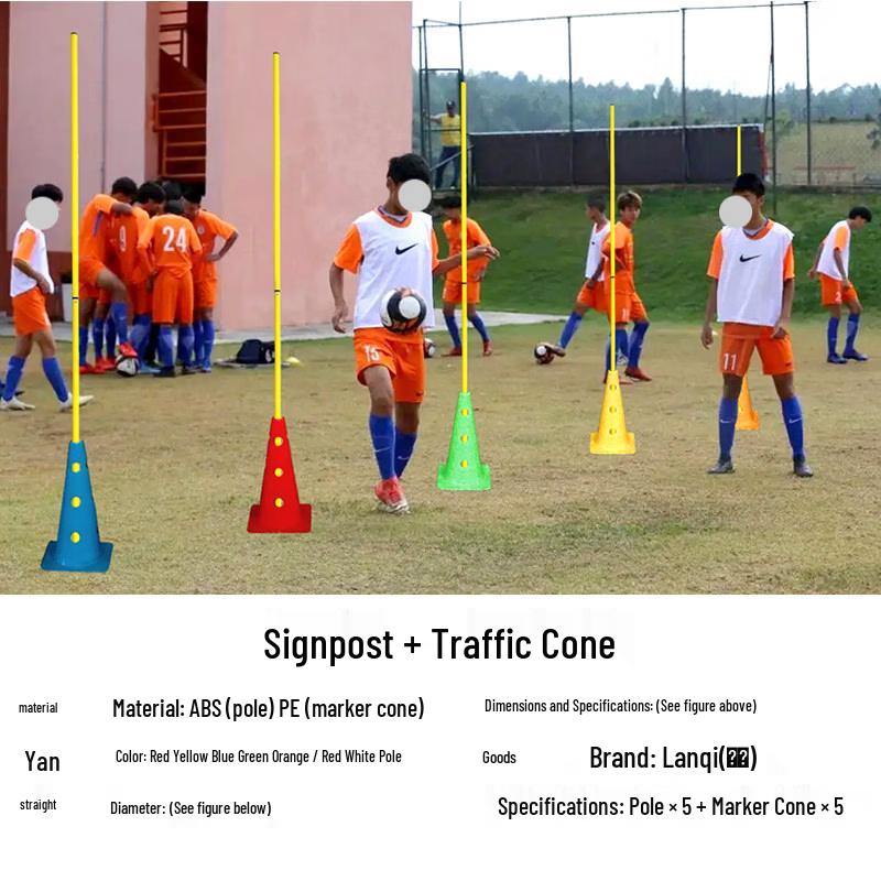 Slalom Training Poles and Buckets Set