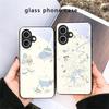 Fresh and Healing Breeze For iPhone 17 Air 16 E 15 Plus 14 Pro Max 13 12 Mini 11 5 6 7 8 Plus XR XSMax SE Black Glass Phone Case