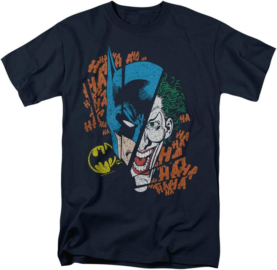 Batman Vs The Joker Split T Shirt Stickers XXXXL
