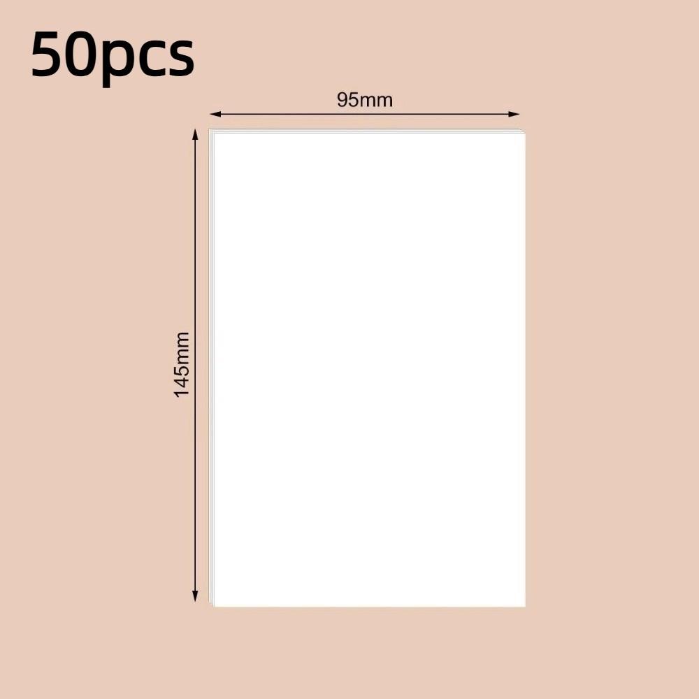 50pcs Hand Graffiti Kraft Paper Blank Gift Postcard New Cardboard  Message Card