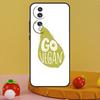 LOVE VEGGIE Vegetarian VEGAN Case For Honor 200 Pro X9c X9a X8a X7a X6a X7 X8 X9 X8b X9b 50 70 90 Magic 6 5 Lite Cover