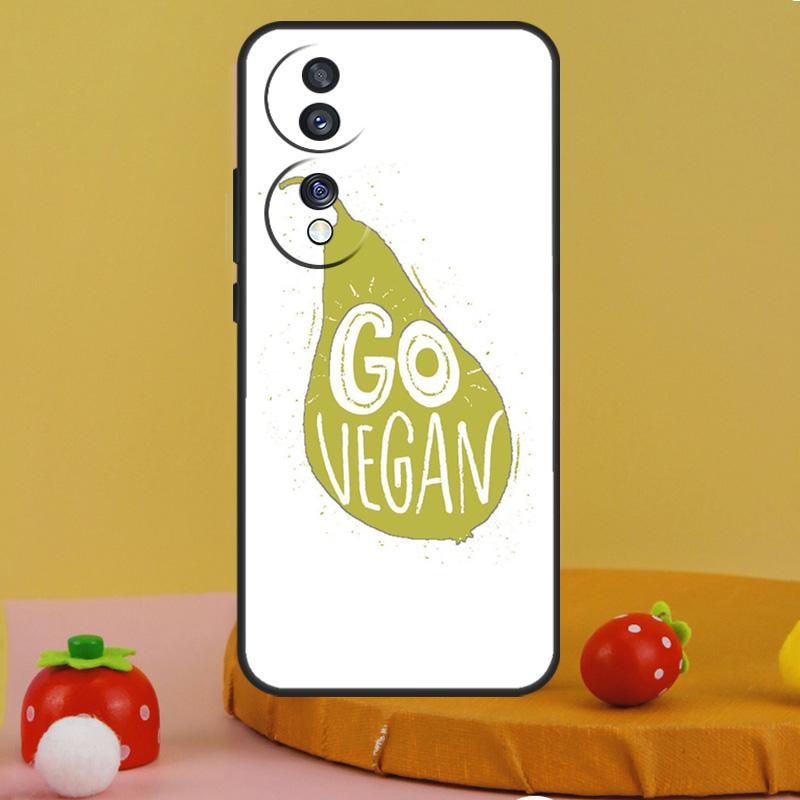 LOVE VEGGIE Vegetarian VEGAN Case For Honor 200 Pro X9c X9a X8a X7a X6a X7 X8 X9 X8b X9b 50 70 90 Magic 6 5 Lite Cover
