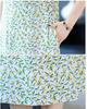 2024 Women's Floral Mid-Length Cotton Silk Slimming Plus Size Skirt Dress