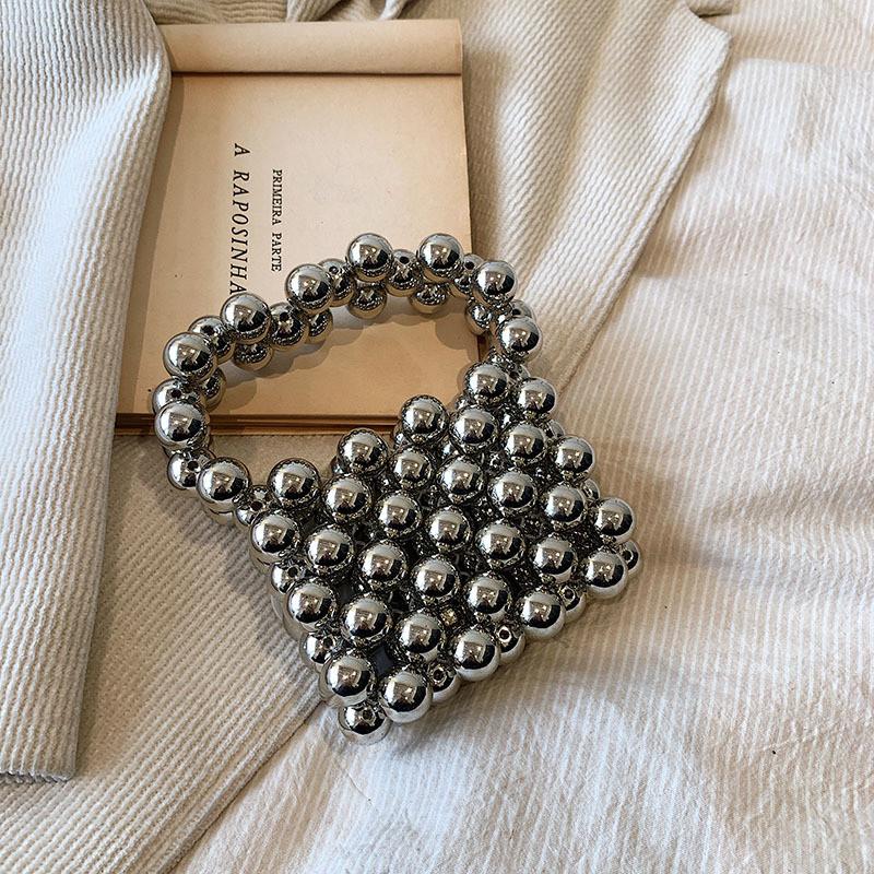 

Cute Children s Mini Pearl Shoulder Bag Colorful And Trendy For Daily Wear срібний