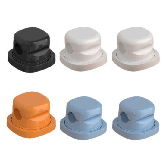 3/6 Adet 360 Derece Dönebilen Kablo Tutucu Yapışkanlı Ev Ofis Komodin Masa Kablo Düzenleyici Manyetik Tel Yönetimi Klipsi Şarj Kablosu Tutucu