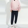 Li Ning Training Series Rhinestone Logo Sports Round Neck Fleece Warm Pullover Sweatshirt Winter Women Sweatshirt Pink AWDRD44-7