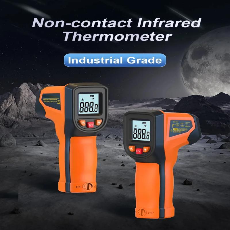 Infrared Thermometer With Laser Positioning Over Temp Alarm For Industrial Cooking Auto Temp Test