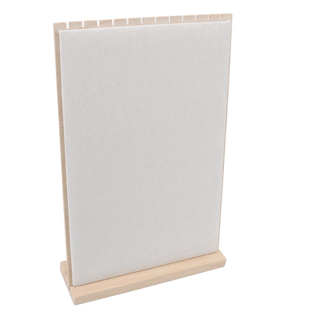 Wooden Jewelry Display Stand 12 Slots Detachable Orderly Storage Wooden Frame Necklace Rack for Home Jewelry Shop