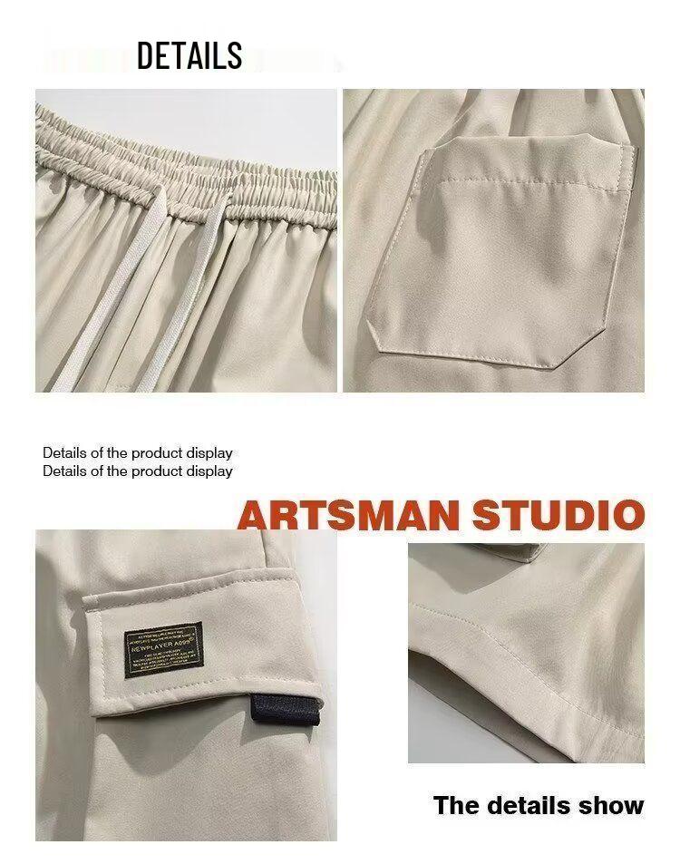 Trendy Summer Workwear Sports Shorts - Loose Mid-Length Casual Five-Point Pants