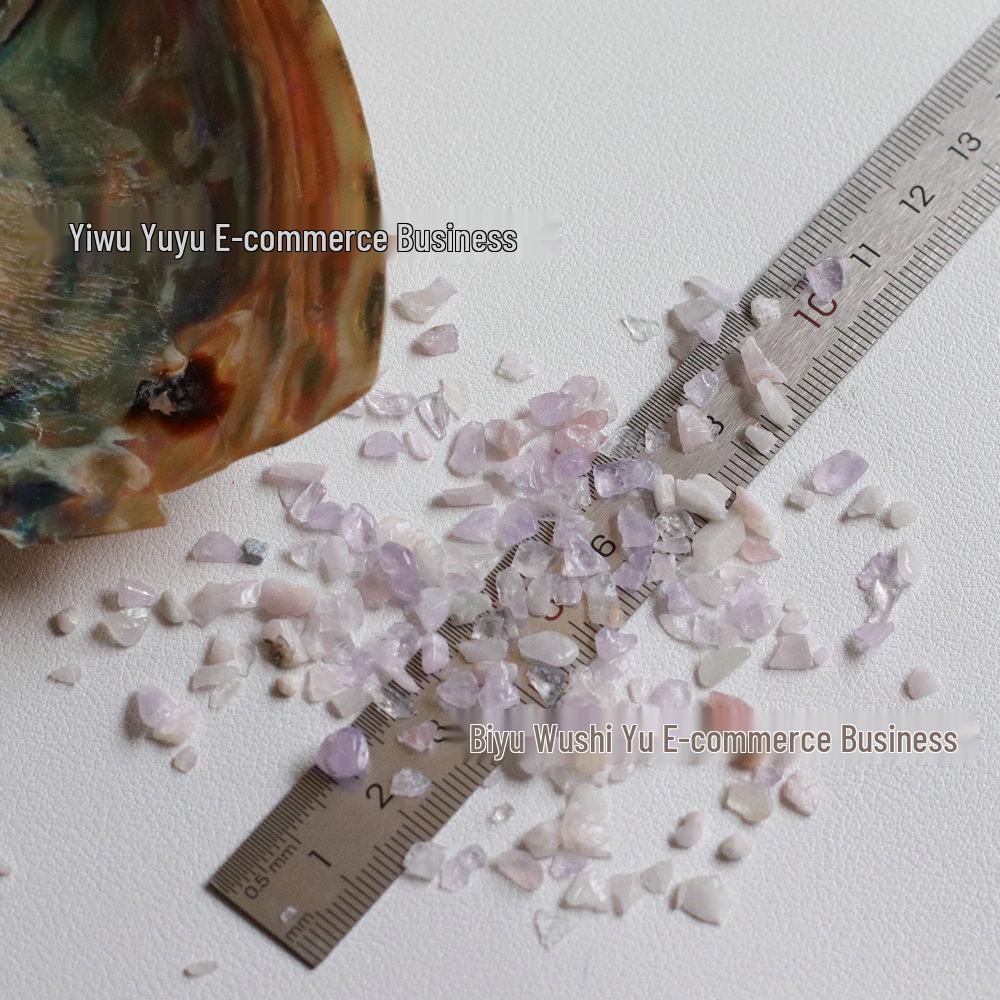 Natural Crystal Pebble Bracelet & Irregular Nail Art Stickers – Jewelry, Decor & Fish Tank Accessories