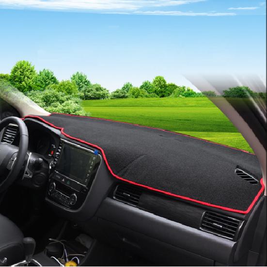 Для 2013- Mitsubishi Outlander Красная Накладка на Панель Приборов Коврик на Панель Коврик на Панель Защита от Солнца