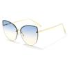 Women's Korean Style Cat Eye Sunglasses, UV Protection, Comfortable Metal Frame, High-End Feel, Polarized Lenses.