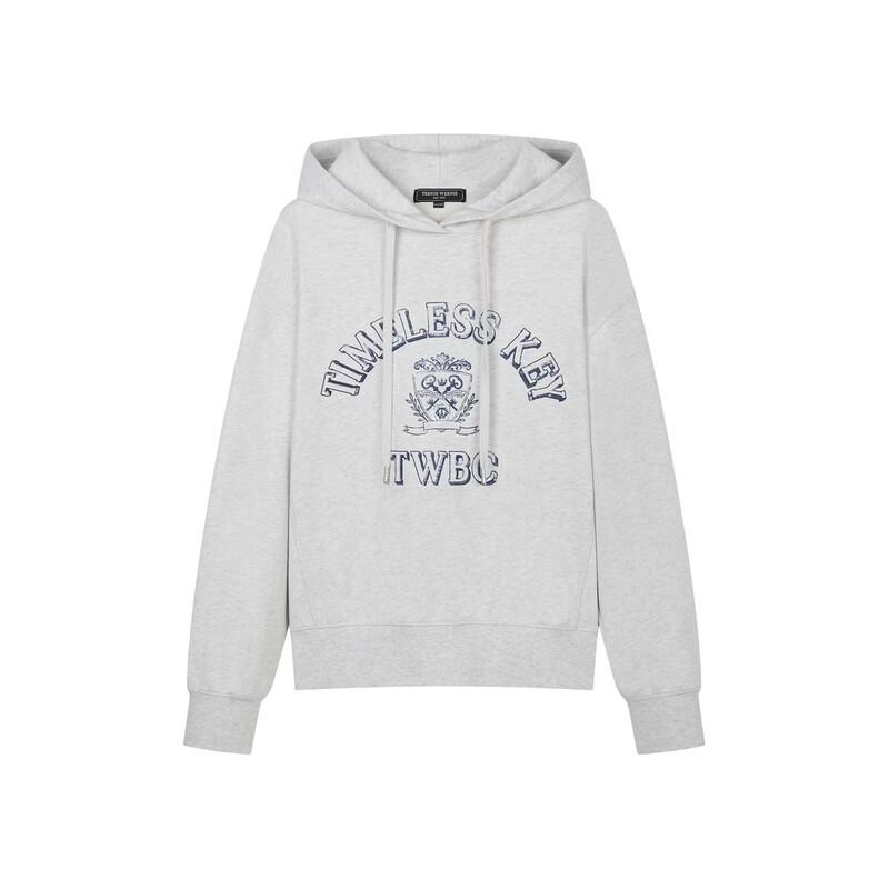 Teenie Weenie 2026 Spring Women's Bear Letter Hooded Sweatshirt