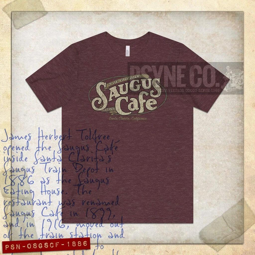 The Original Saugus Cafe 1886 Vintage Men s T shirt XL
