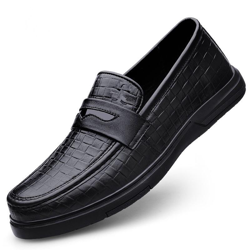 Fashion Genuine Leather Men Loafers Moccasins Handmade Man Casual Fashion Shoes All-match Men Slip on Flats Leisure Walk Business Shoes