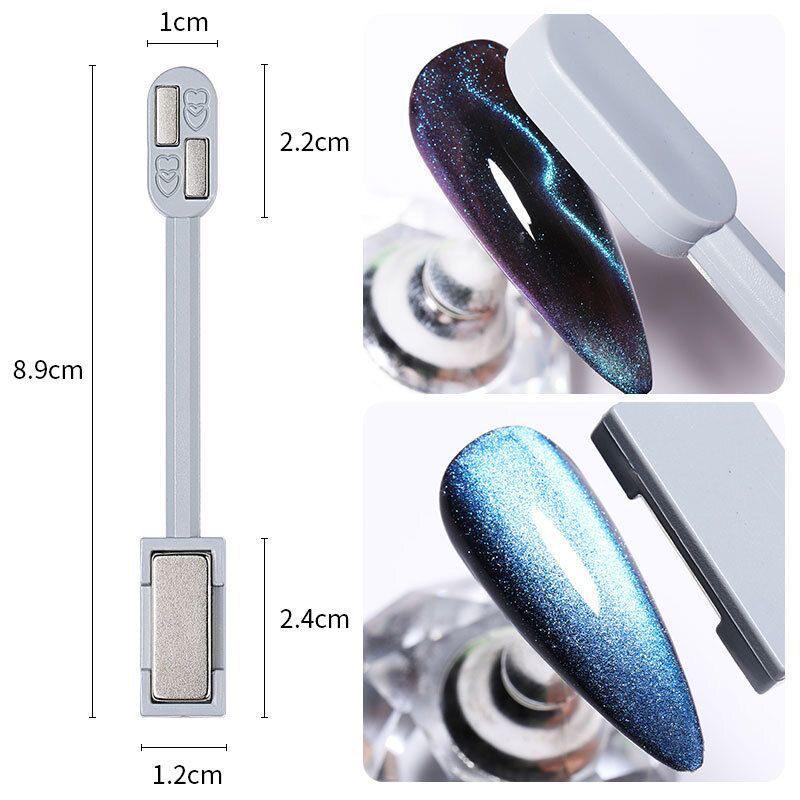 Magnete Triplo Occhio di Gatto: Strumento Magnetico per Unghie Cilindrico, Forte e Grande
