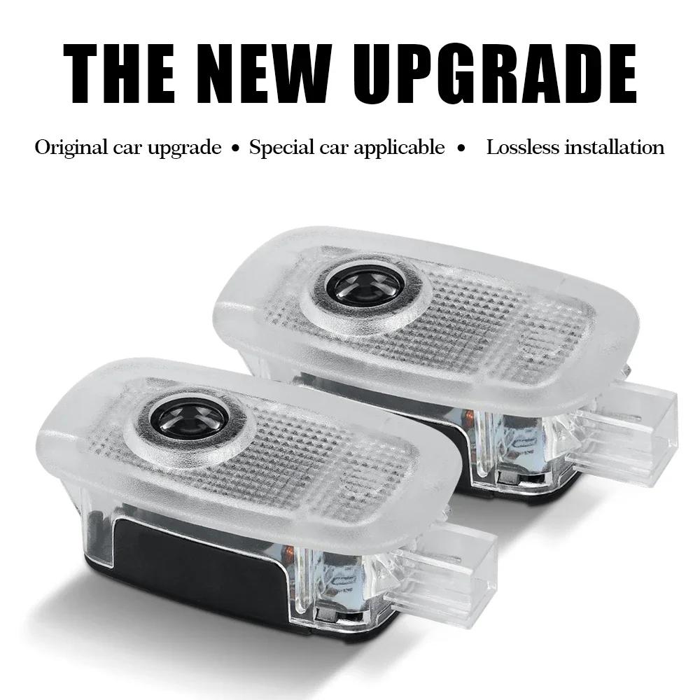 FSI1 2PCS Car Door LED Welcome Light For Mercedes Benz AMG W221 V-Class W639 Viano Sprinter Auto Badge Laser Projector Lamp Decor