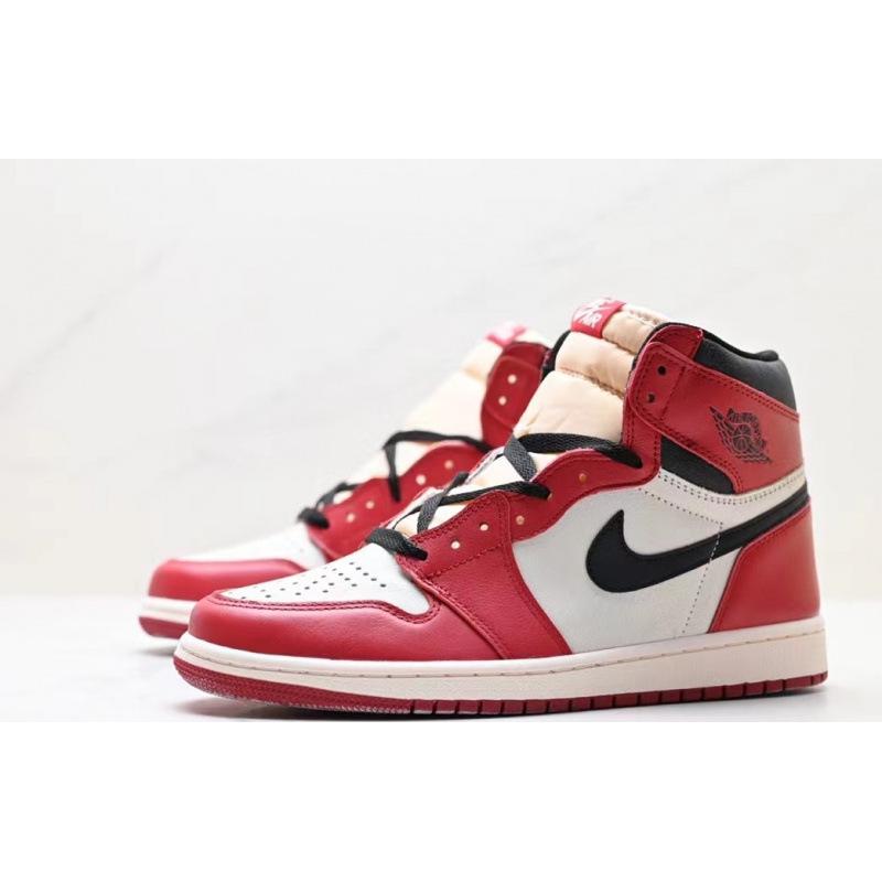 Original High-Top AJ1 Mocha Chicago Smoke Grey Sports & Casual Shoes for Men and Women