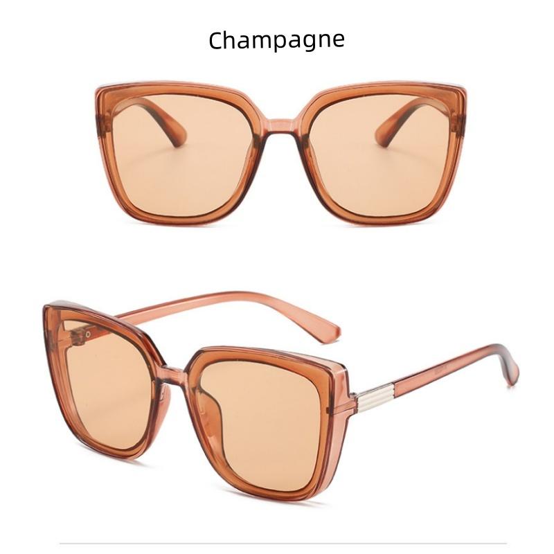 Plastic Square Oversized Women Sunglasses Brand Designer Vintage Retro Mirror Sun Glasses For Male Outdoor UV400 Protect Oculos