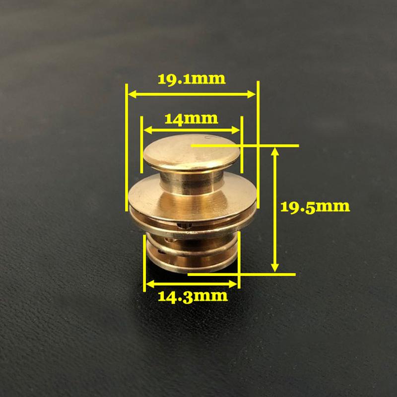 Messing Innfelt Klipsspenner Lås Veske Aktemappe Fjærlås Snap Dekorative Låser