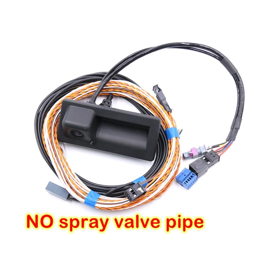 For VW MQB Tiguan Water Wash 5NA827566D Rear View Camera Trunk handle with High Guidance Line Wiring harness