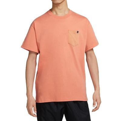 T Shirts Men's Orange Crew Neck Moderate Straight Fit CW1461-863