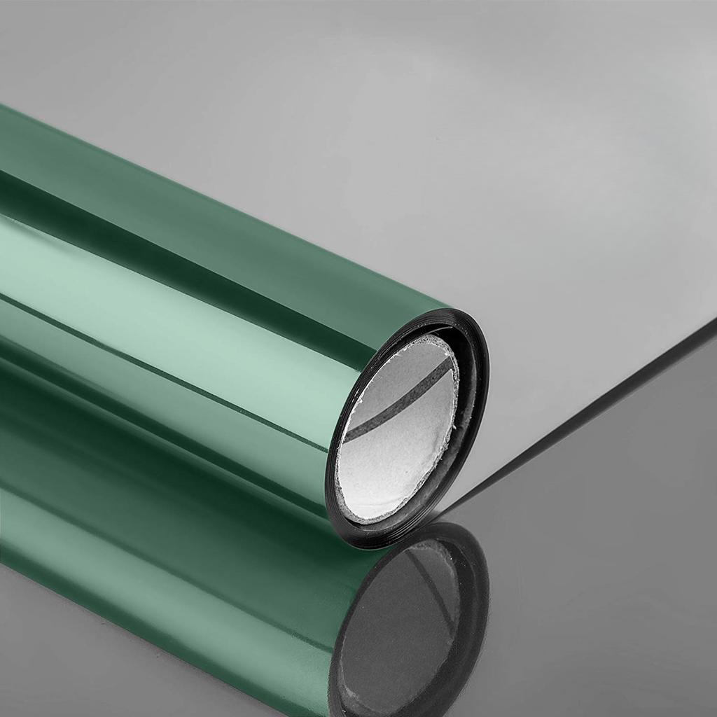 Atspindinti langų plėvelė, vienpusė sidabrinė veidrodinė stiklo plėvelė, šilumą kontroliuojanti stiklo vinilo lipdukų plėvelė nuo UV spindulių, apsauganti nuo saulės, ritinėlis