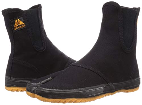 Soukaido Men's Twin Hooves Work Boots with Lightweight Tabi Socks, Black, Size 25.5 Cm, 4E