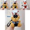 Police Bear Plush Keychain With Soft Yarn Material For Students Gift And Backpack Decor