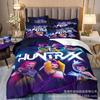 3D Printing, Witch Hunters Cartoon Animation Bedding Quilt Cover Three-Piece Set