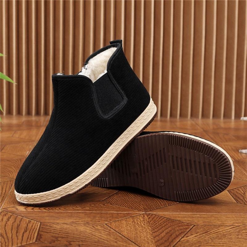 Men's Winter Warm And Thick Plush Casual Cotton Shoes