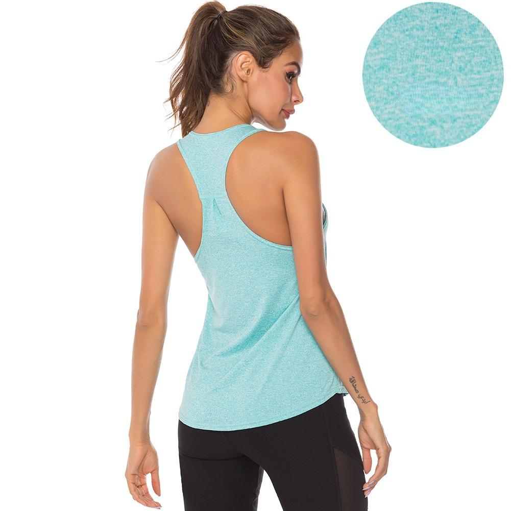 Female Yoga Shirts Sports Vest Fitness Tops Sleeveless Shirt Quick Dry Tights Running Singlet Gym Clothing