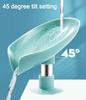 New Leaf Shape Soap Box Drain Soap Holder Bathroom Accessories Suction Cup Soap Dish Tray Soap Dish for Bathroom Soap Container