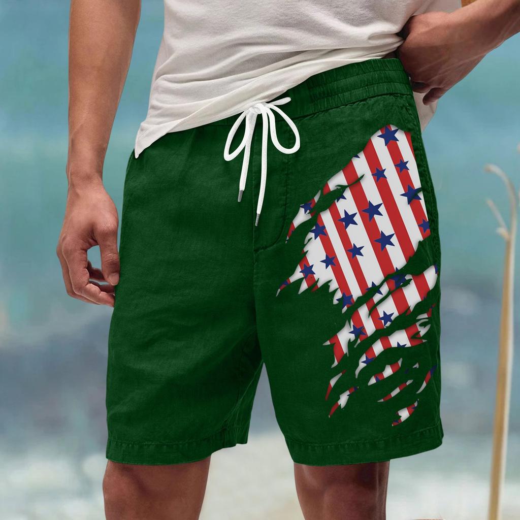 Men's Summer Large Casual Loose Sports Pants Beach Shorts