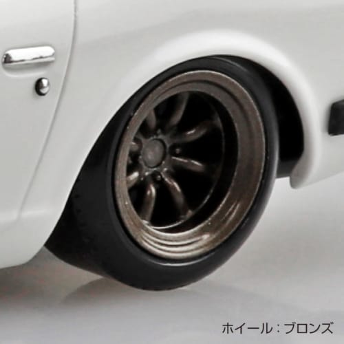 Aoshima Bunka Kyozai (AOSHIMA) 1/32 Scale Rakupla Snap Kit No. 15CU-WH Nissan S30 Fairlady Z Custom White Pre-Colored Plastic Model Kit (Automobile)