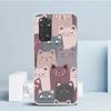 Cartoon Cute Cats Background Phone Case For Xiaomi Redmi Note 15 14 14S 13 12S 12 Pro Plus 11S 11 11T 11E 10S 10 + Soft TPU Back