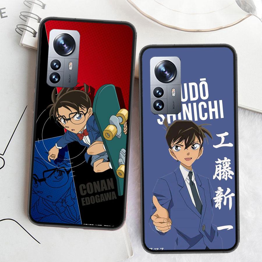 Detective Conan Phone Case For Xiaomi Mi 13 12 11T 10T 12T Pro 12X 11i 11 Ultra 10 Lite 5G 9 8 6X 5X A1 A2 Cover Capa Coque Fund