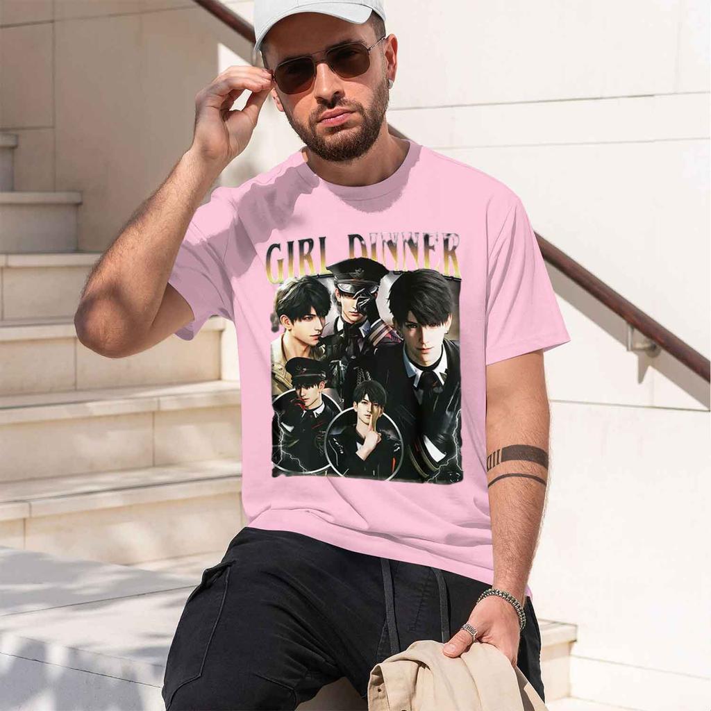 Funny Dinner Caleb Graphic Tee Shirt Love and Deepspace Novelty T Shirts Fashion High Quality Vintage Washed T-Shirt 2026 Mo