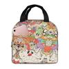 Custom Cupheads Resuable Lunch Box Women Men Leakproof Shooting Game Cooler Thermal Food Insulated Lunch Bag Office Work