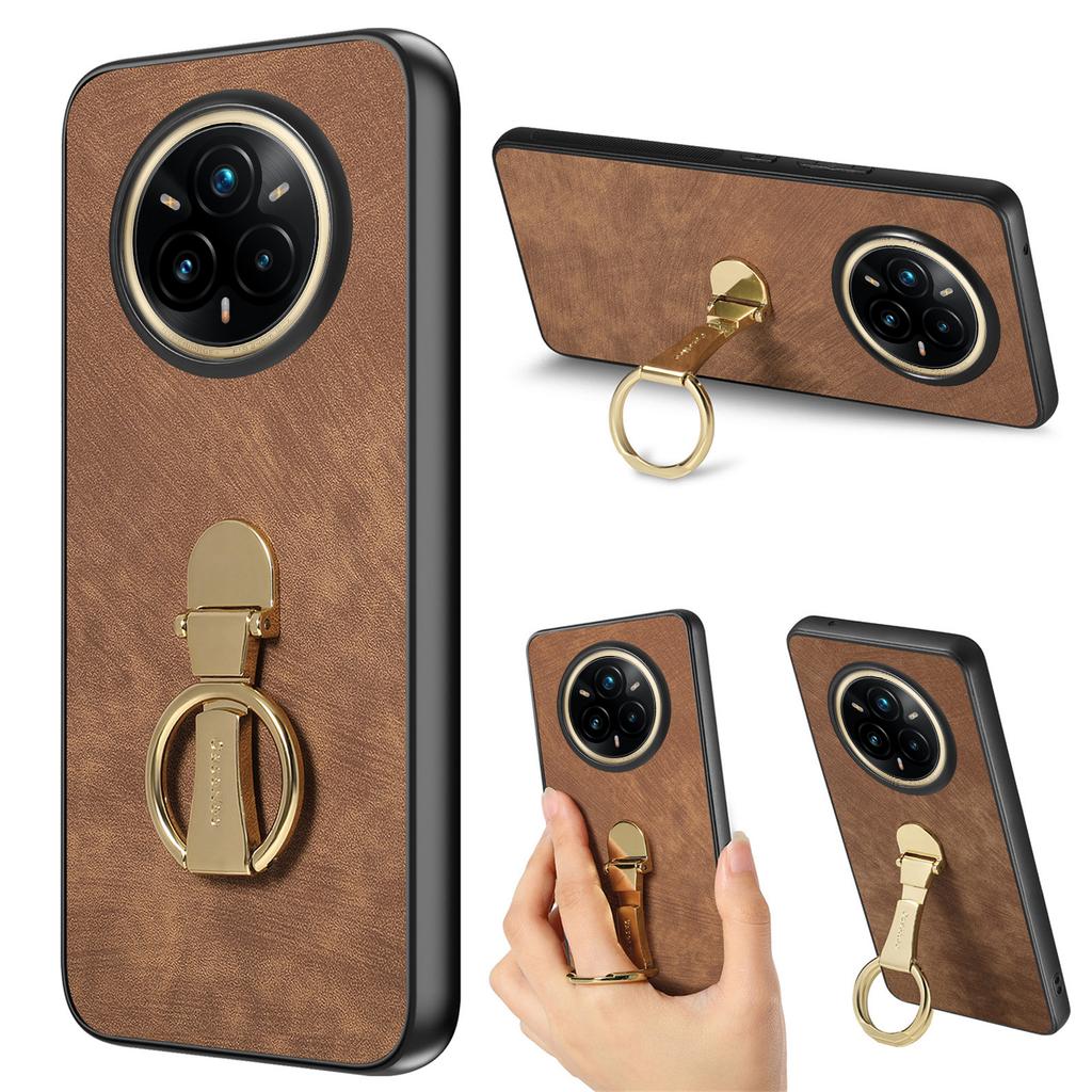 Pro Realme 14 Pro 5G Pouzdro CASENEO D22 Skládací Stojánek Retro Kožený Zadní Kryt Telefonu